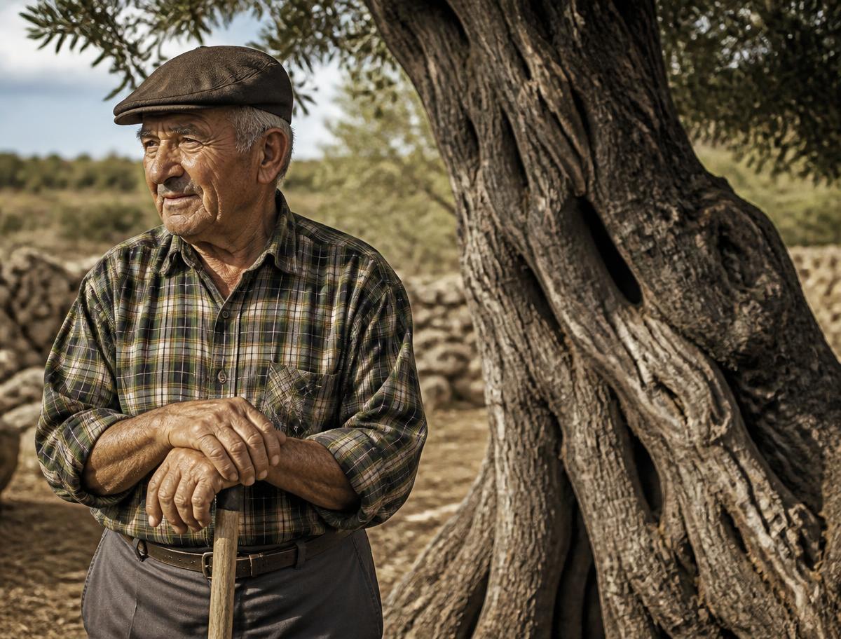 Two hands holding freshly harvested olives